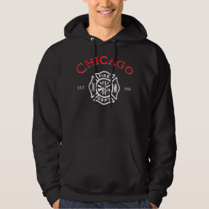Feuerwehr der Stadt Chicago Illinois T-Shirt Hoodie