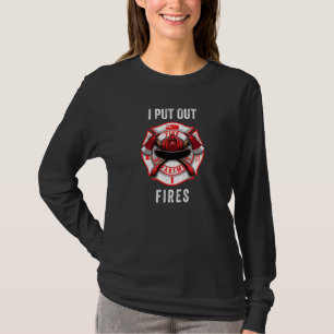 Feuerwehr Feuerwehrmann I vertreibt Feuer T-Shirt