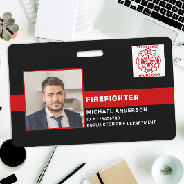 Feuerwehr Feuerwehrmann-ID Foto Feuerwehrmann-ID Ausweis