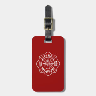 Feuerwehr / Feuerwehrmann Malteserkreuz-Gepäckanhä Gepäckanhänger