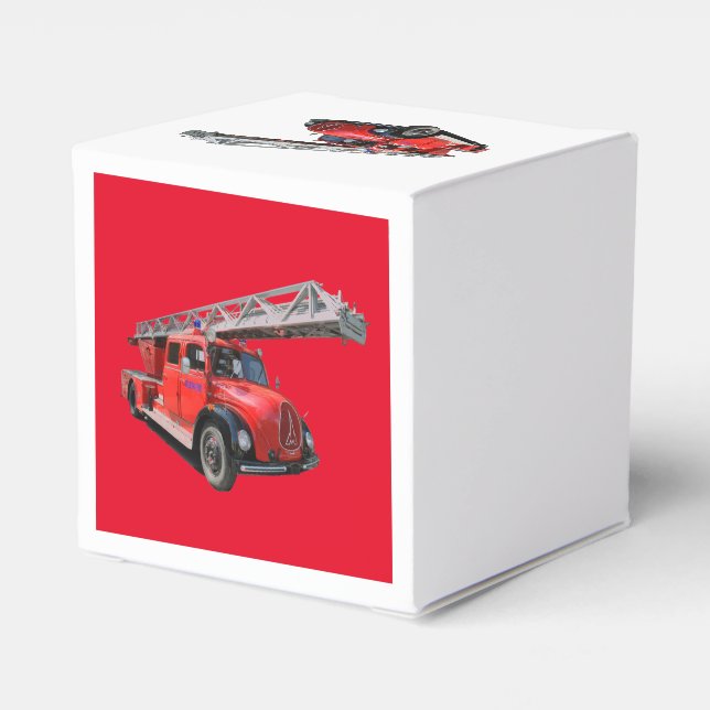 Feuerwehr Geschenkschachtel (Rückseite)