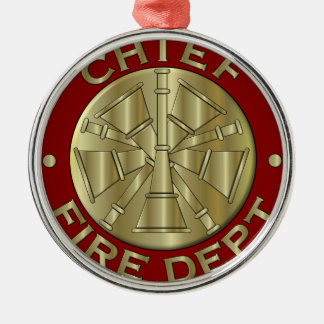 Feuerwehr-Hauptmessingsymbol Ornament Aus Metall