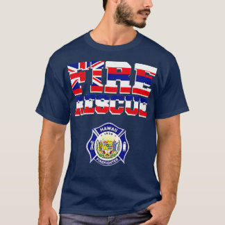 Feuerwehr Hawaii Feuerwehrleute Feuerwehrleute Ret T-Shirt