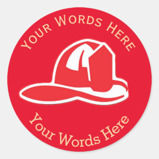 Feuerwehr Helmut Custom Round Aufkleber