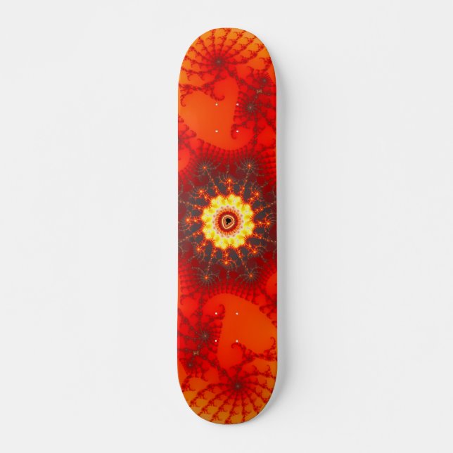 Feuerwehr im Fraktal Kunst Skateboard (Vorne)
