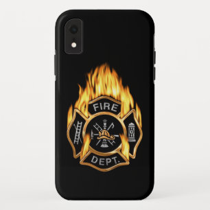 Feuerwehr-loderndes GoldAbzeichen Case-Mate iPhone Hülle