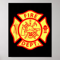 Feuerwehr-Logo Uniform Feuerwehrmann-Symbol Feuerw