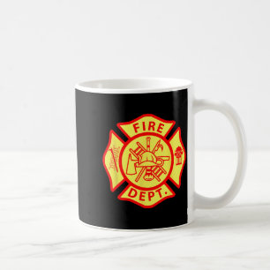 Feuerwehr-Logo Uniformer Feuerwehrmann-Symbol Feue Kaffeetasse