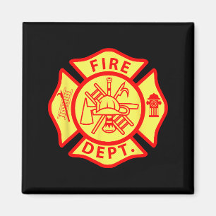 Feuerwehr-Logo Uniformer Feuerwehrmann-Symbol Feue Magnet