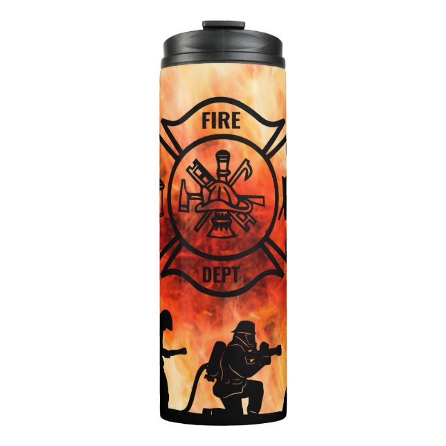 Feuerwehr Maltesische Kreuzung Thermosbecher (Vorderseite)