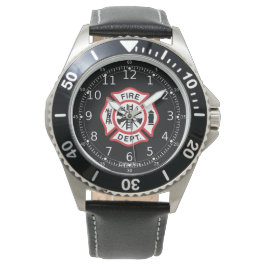 Feuerwehr maltesisches Kreuz, Feuerwehrbeobachter  Armbanduhr