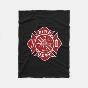 Feuerwehr maltesisches Kreuzblanken Fleecedecke