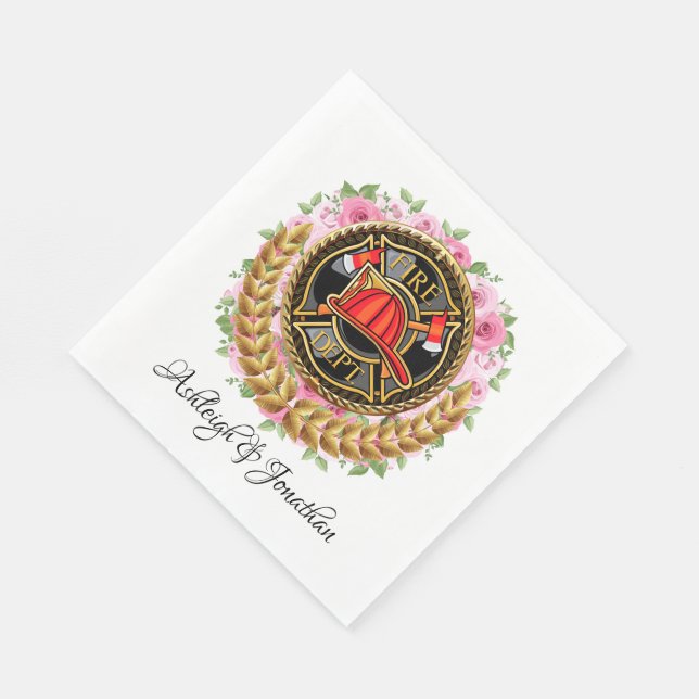 Feuerwehr Napkin Serviette (Ecke)