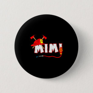 Feuerwehr-Oma-Shirt Feuerwehr Hydrant Button