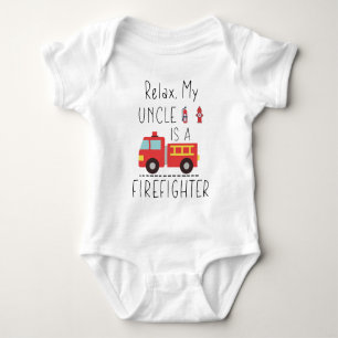 Feuerwehr-Onkel - Mein Onkel ist Feuerwehrmann Baby Strampler