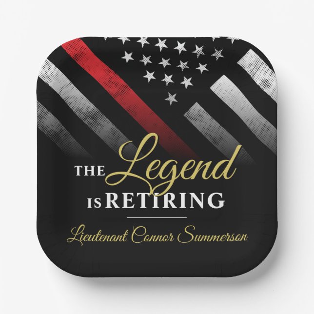 Feuerwehr Pappteller (Vorderseite)