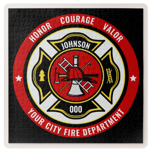 Feuerwehr-Rettung ADD NAME Feuerwehr-Abzeichen