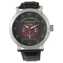 Feuerwehr Schwarz-Rotes Abzeichen mit Äxen