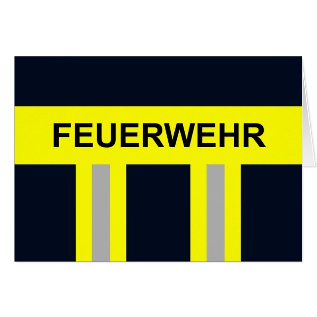 Feuerwehr Symbol Uniform Blau (Vorderseite (Horizontal))