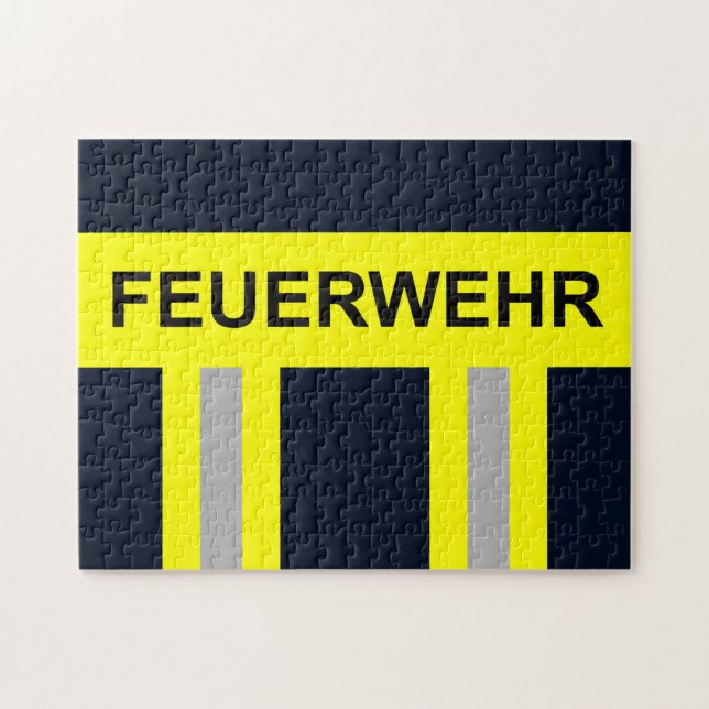 Feuerwehr Symbol Uniform Blau (Horizontal)