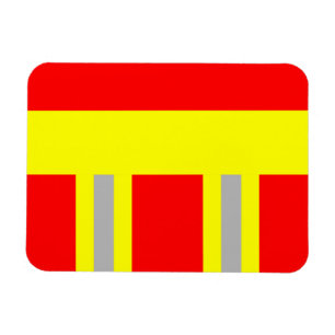 Feuerwehr Symbol Uniform Rot Magnet