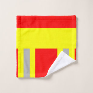 Feuerwehr Symbol Uniform Rot Waschlappen