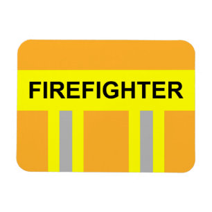 Feuerwehr Symbol Uniform Sandfarben Magnet
