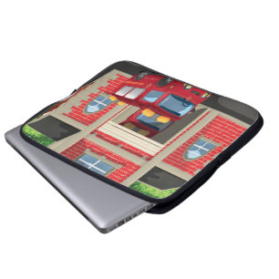 Feuerwehr und Feuerwehrfahrzeug Laptopschutzhülle