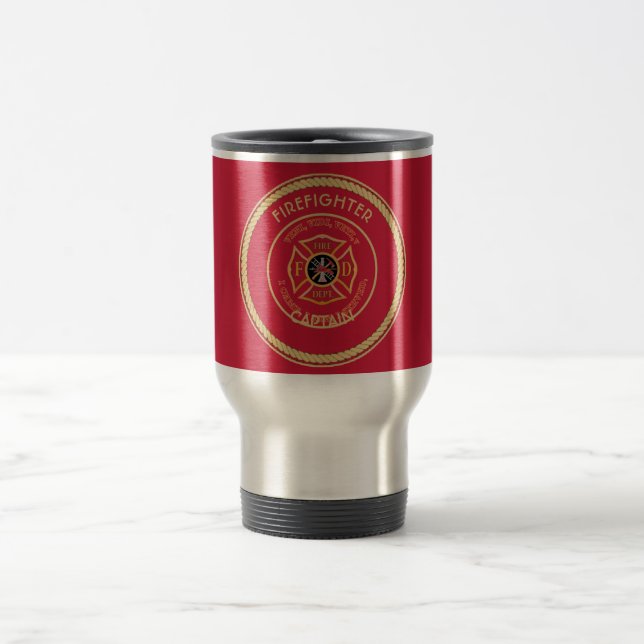 Feuerwehr VVV Maltesische Cross Custom Tasse (Mittel)