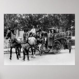 Feuerwehr Wenatchee, 1911 Poster