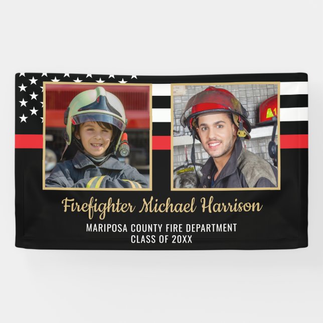 Feuerwehrakademie Abschluss Feuerwehrmann Foto Banner (Horizontal)