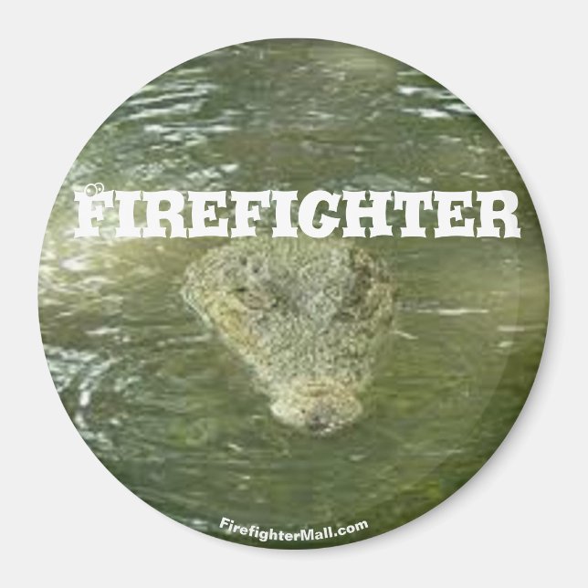 Feuerwehralligator Magnet (Vorne)