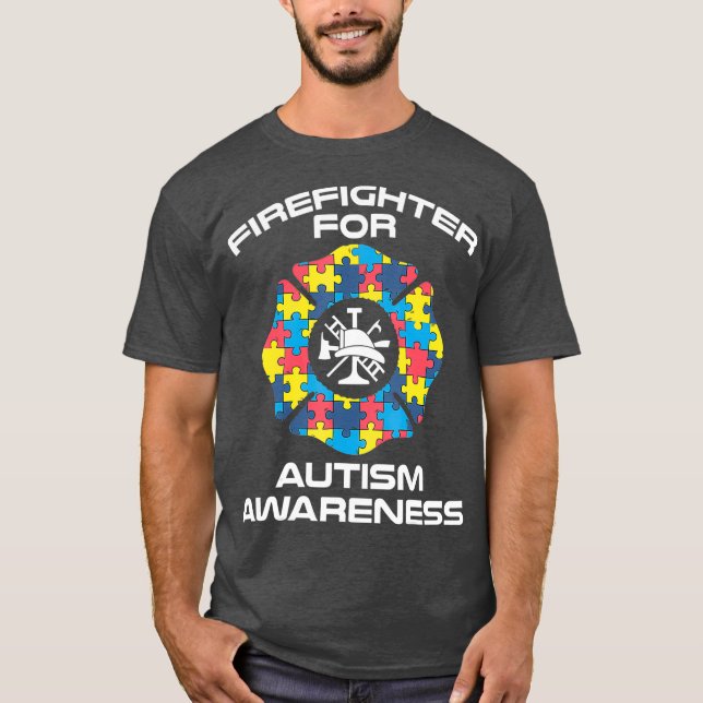 Feuerwehrautismus Merch beste Geschenke für T-Shirt (Vorderseite)