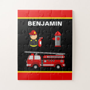 Feuerwehrauto Feuerwehrmann Personalisierter Kinde