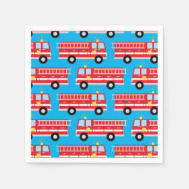 Feuerwehrauto Geburtstagsparty Napkins Serviette