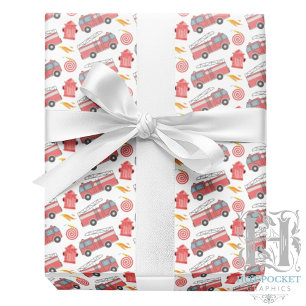Feuerwehrauto Geschenkpapier