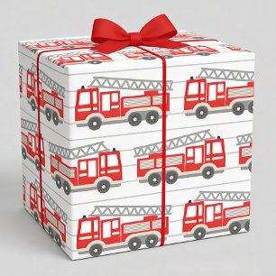 Feuerwehrauto-Geschenkpapier, Feuerwehrmann-Gesche Geschenkpapier
