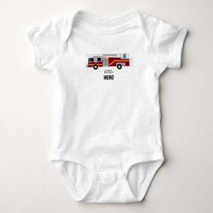 Feuerwehrauto Malen Little Hero Baby Body Strampler
