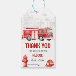 Feuerwehrauto, Motor, Alarm Geschenkanhänger