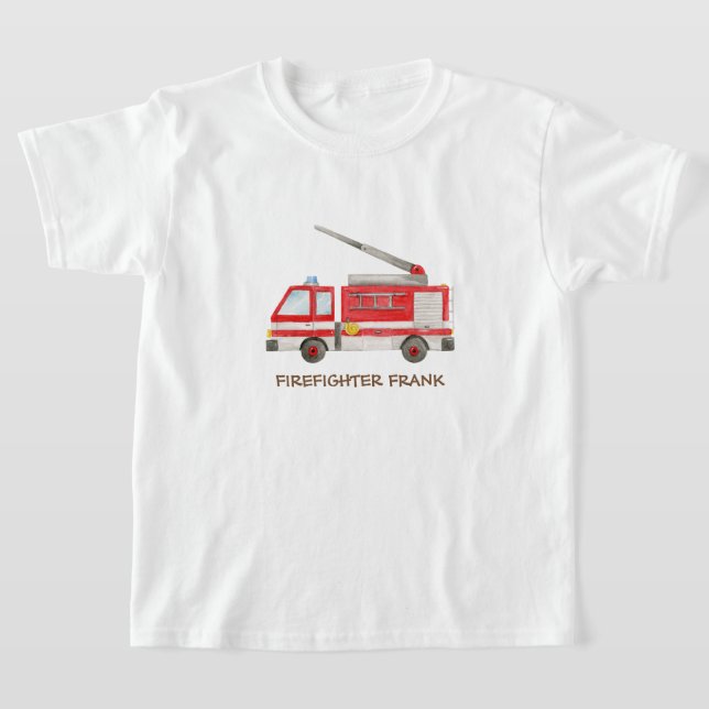 Feuerwehrauto-Motor T-Shirt (Ablage )