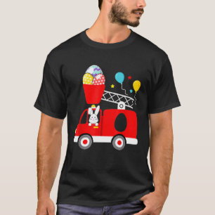 Feuerwehrauto Osterei Niedlicher Feuerwehrmann Tod T-Shirt