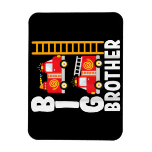 Feuerwehrauto Thema großer Bruder Feuerwehrthema J Magnet