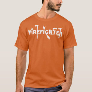 Feuerwehrbriefe mit Ausrüstung T-Shirt