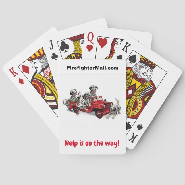 FeuerwehrDalmys spielen Karten Spielkarten (Rückseite)