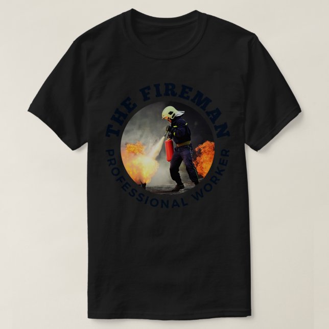 Feuerwehrdame T-Shirt (Design vorne)