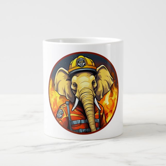 FeuerwehrElefant Jumbo-Tasse (Vorderseite)