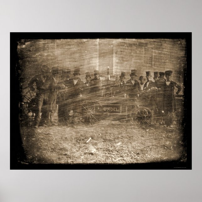 Feuerwehren Daguerreotyp 1850 Poster (Vorne)