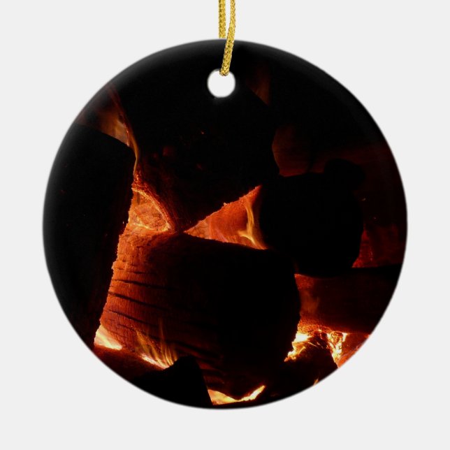 Feuerwehren Winterbrennprotokolle Keramikornament (Vorne)