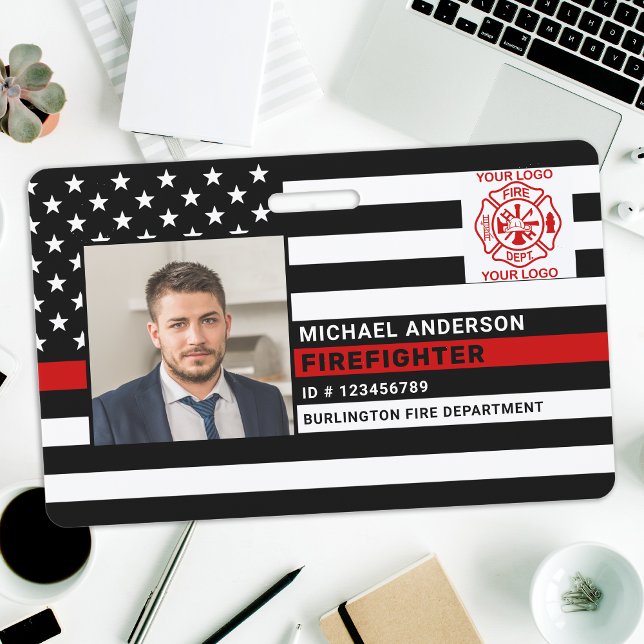 Feuerwehrerkennzeichen Personalisiertes Foto Feuer Ausweis (Von Creator hochgeladen)