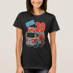 Feuerwehrfahrzeug 29. Geburtstag Feuerwehrfahrzeug T-Shirt